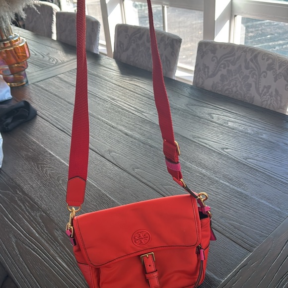 Orange and pink shoulder bag or cross body - Picture 2 of 6
